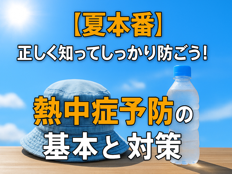 【夏本番】正しく知ってしっかり防ごう！熱中症予防の基本と対策